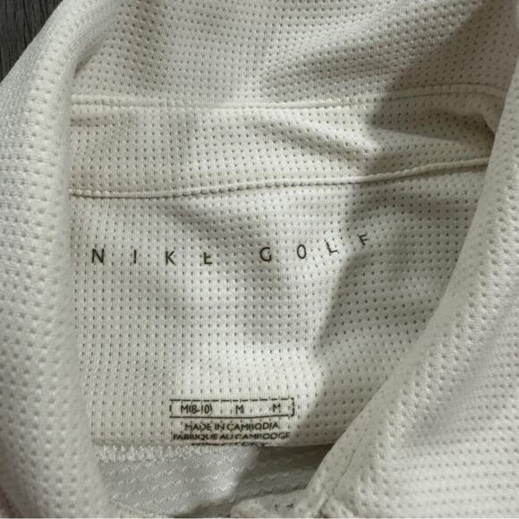 Nike Golf White Multicolor Pinstripe Long Sleeve Collared Button Jacket Size M - Picture 5 of 8